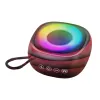 The 360-degree surround sound effect of the color circular light strip speaker is intelligently adjustable with RGB lighting Item Picture